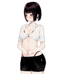 Брюнетка с каре