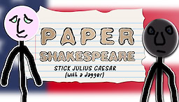 Paper Shakespeare: Stick Julius Caesar (with a dagger)