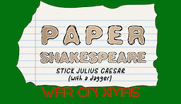 Paper Shakespeare: Stick Julius Caesar: War on Xmas - dig