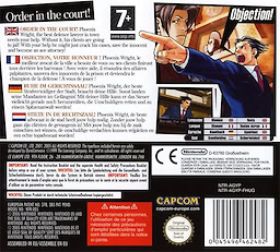Phoenix Wright : Ace Attorney - EU Edition - pkgback