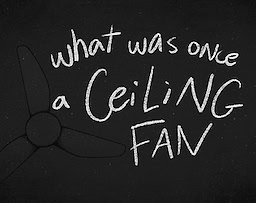 what was once a ceiling fan