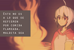 Esto no es a lo que se refieren por comida flameada, maldita sea