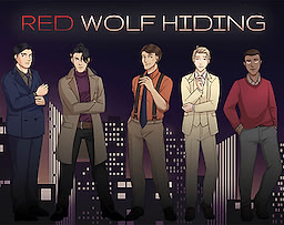 Red Wolf Hiding