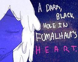 A dark black hole in fomalhaut's heart