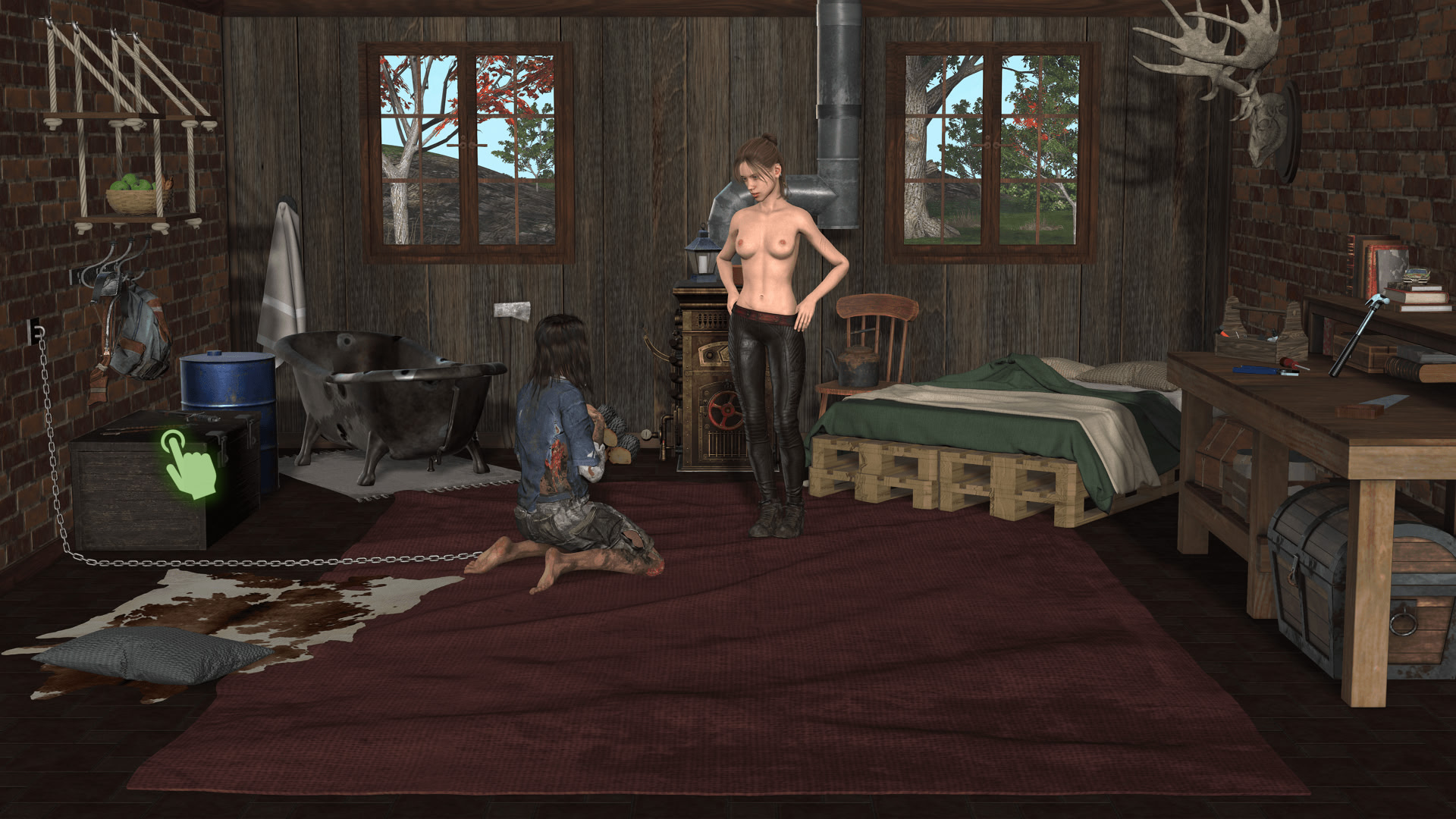 Teen Zombie in Your Cabin screenshot 1